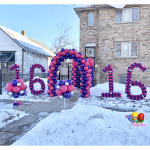 Twins Balloon Yard Decorations