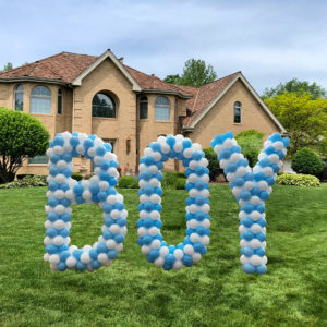 Baby Balloon Letter Sculptures