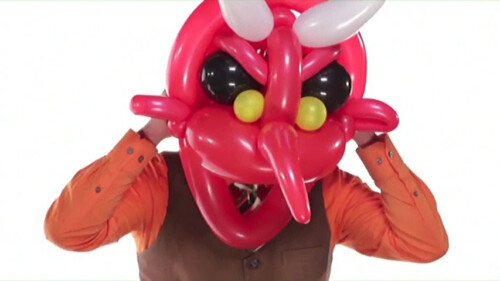 Balloon Devil Mask by Dave Brenn