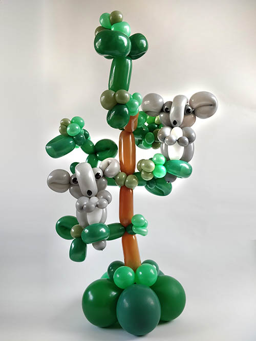 Balloon Koala on a tree tutorial