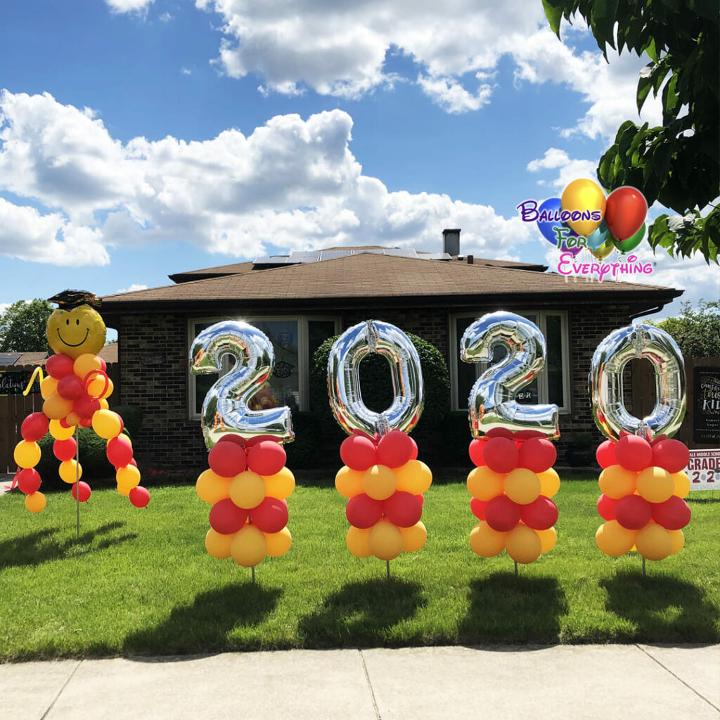 Dancing Graduation Yard Balloon Decor