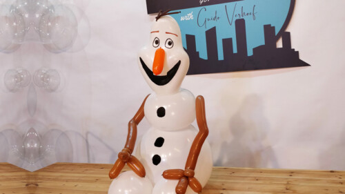 Balloon Snowman Frozen Design