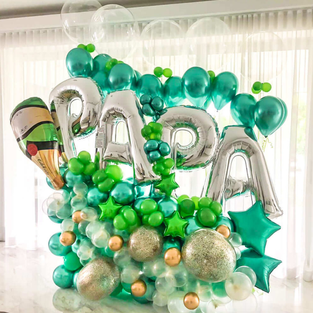 Champagne Dad Balloon Bouquet