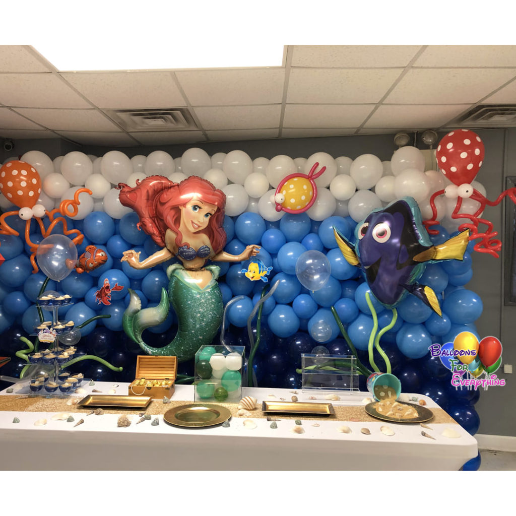 Little Mermaid Balloon Wall