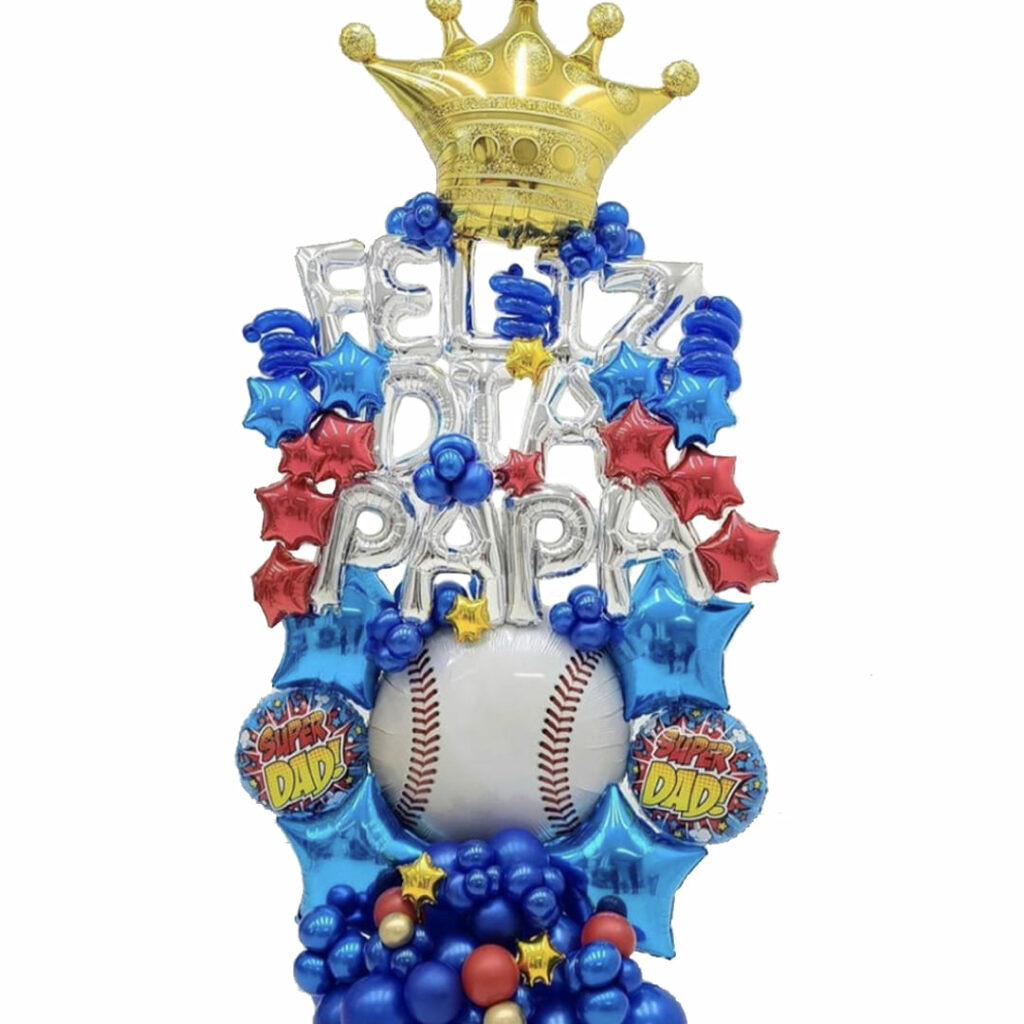 Feliz Día Papá Sport Balloon Bouquet