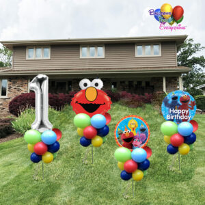 4 Elmo Globos Decoracion de Patio