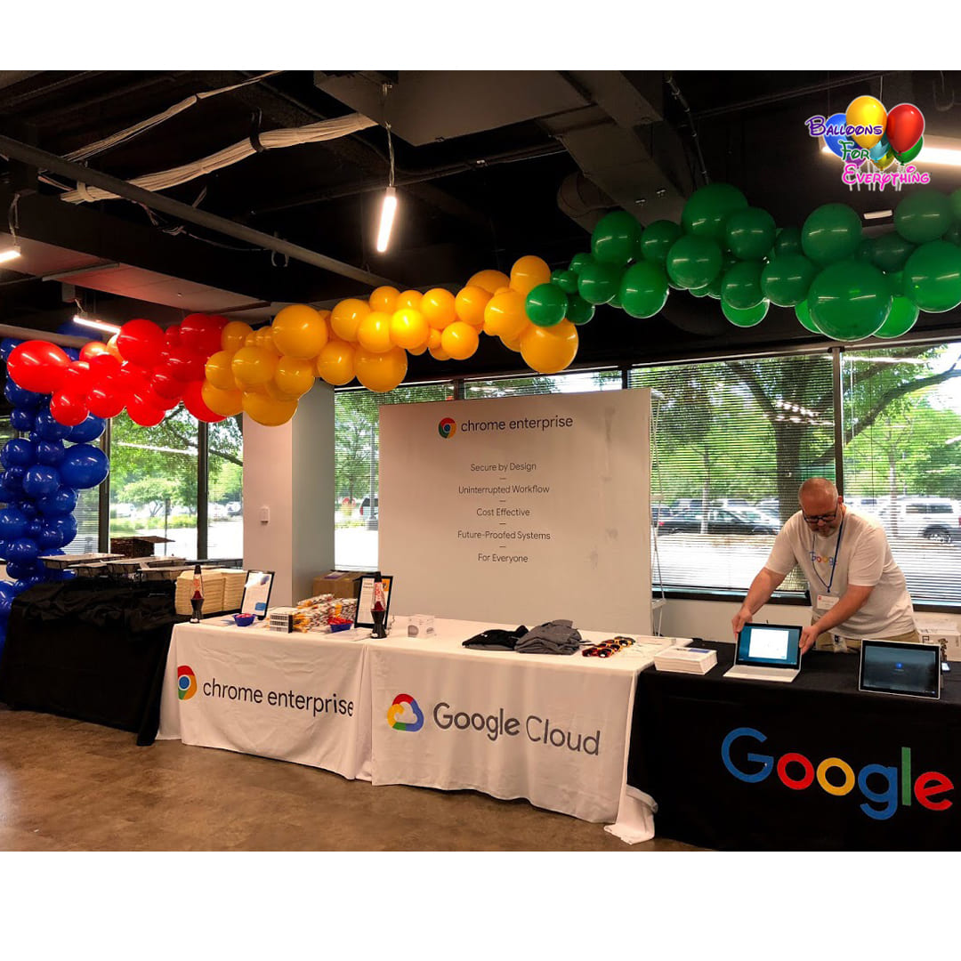 Google Organic Balloon Garland