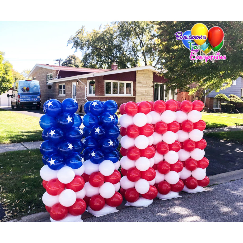 4th of July US Flag Balloon Sculpture
