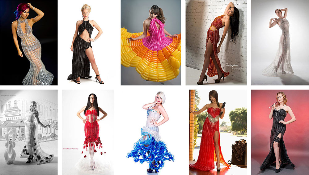 Marie Dadow balloon dresses