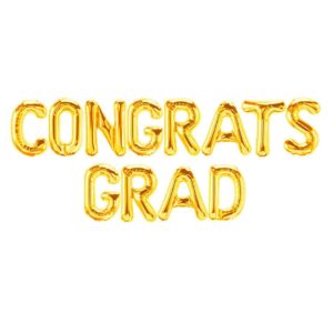 16 CONGRATS GRAD Letters Balloons