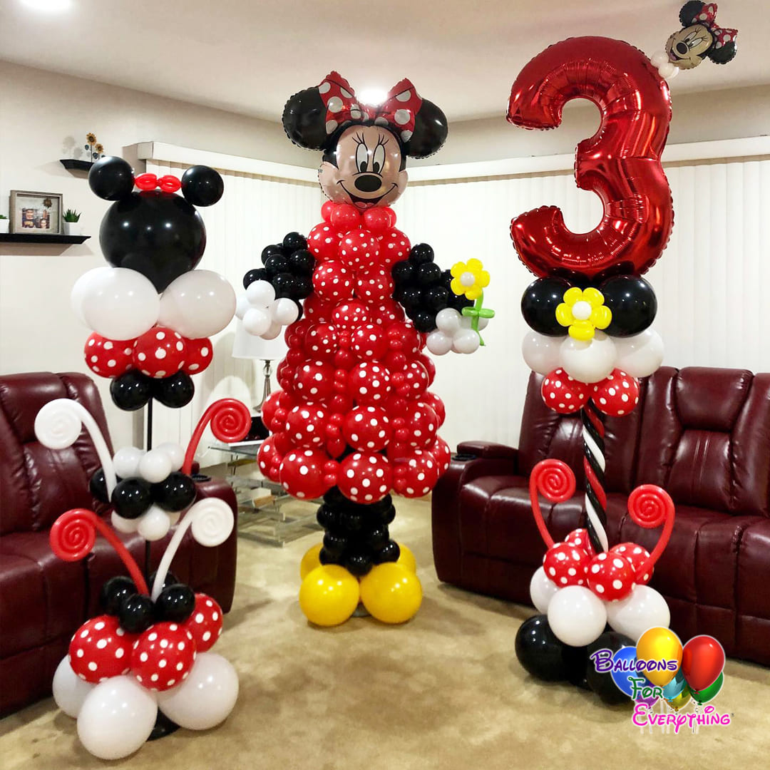 Minnie Set Balloon Sculptures