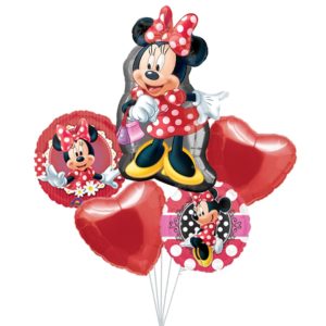 Red Minnie Balloon Bouquets