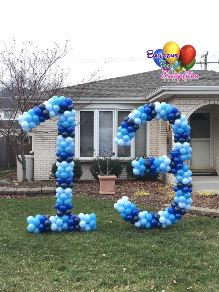 Numbers & Letter Balloons Google Birthday Party Yard Decor