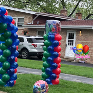 Big Column with Foil Balloon