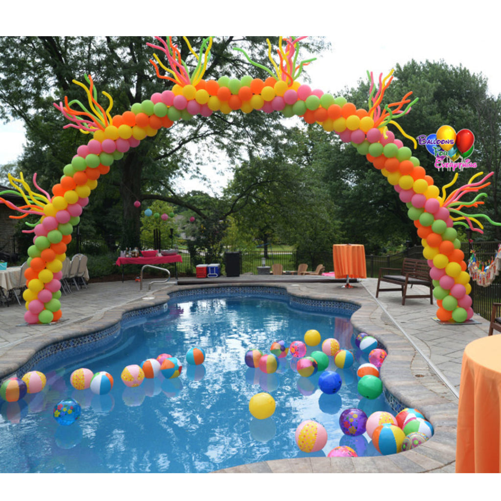Swimming Pool Balloon Decor