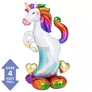 55in Unicorn Rainbow Airloonz Balloon 