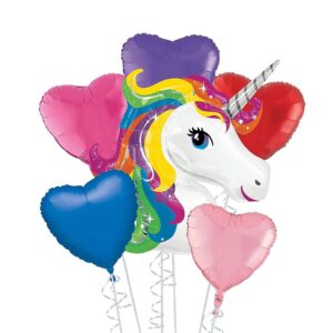 Rainbow Unicorn Balloon Bouquet