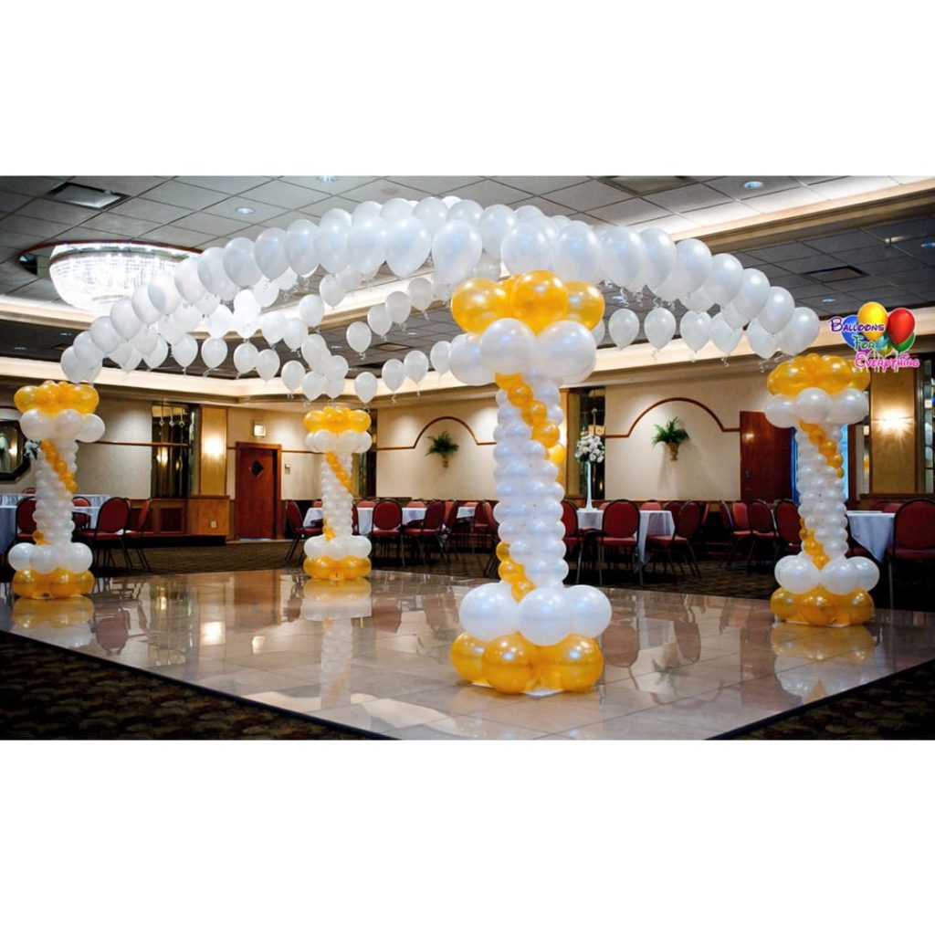 Balloon decorations for weddings