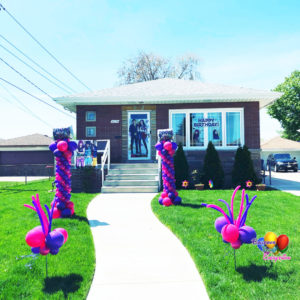 Balloon Decorations, Yard Balloon Decor, Whip-it Stick